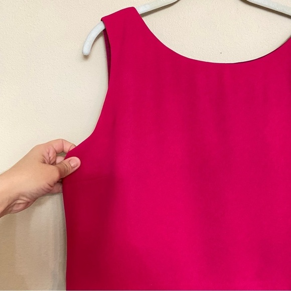 L.K. Bennett Pink Sleeveless Dress Size 14 - Picture 6 of 16
